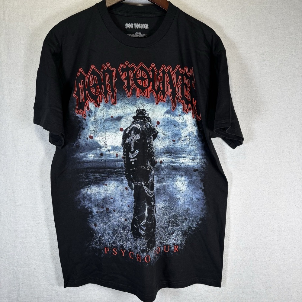 Don‎ Toliver Psycho Tour 2024 Black Short Sleeve Graphic T-Shirt Size Large